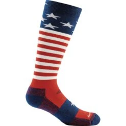 Darn Tough Captain Stripes Junior Over-the-Calf Lightweight Ski Socks