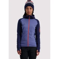 Mons Royale Womens Ascend Midi Full Zip Hooded Base Layer -The Ski Equipment Store PNTL00916 9 iron poppy roewater 23483.1684946565